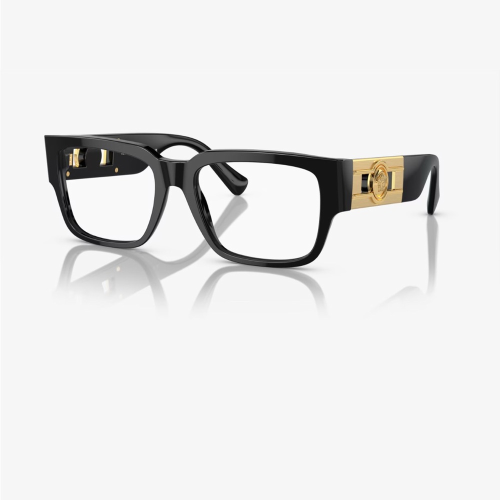 VERSACE VE3350 GB1 Black Gold Men's Eyeglasses 55-18-140